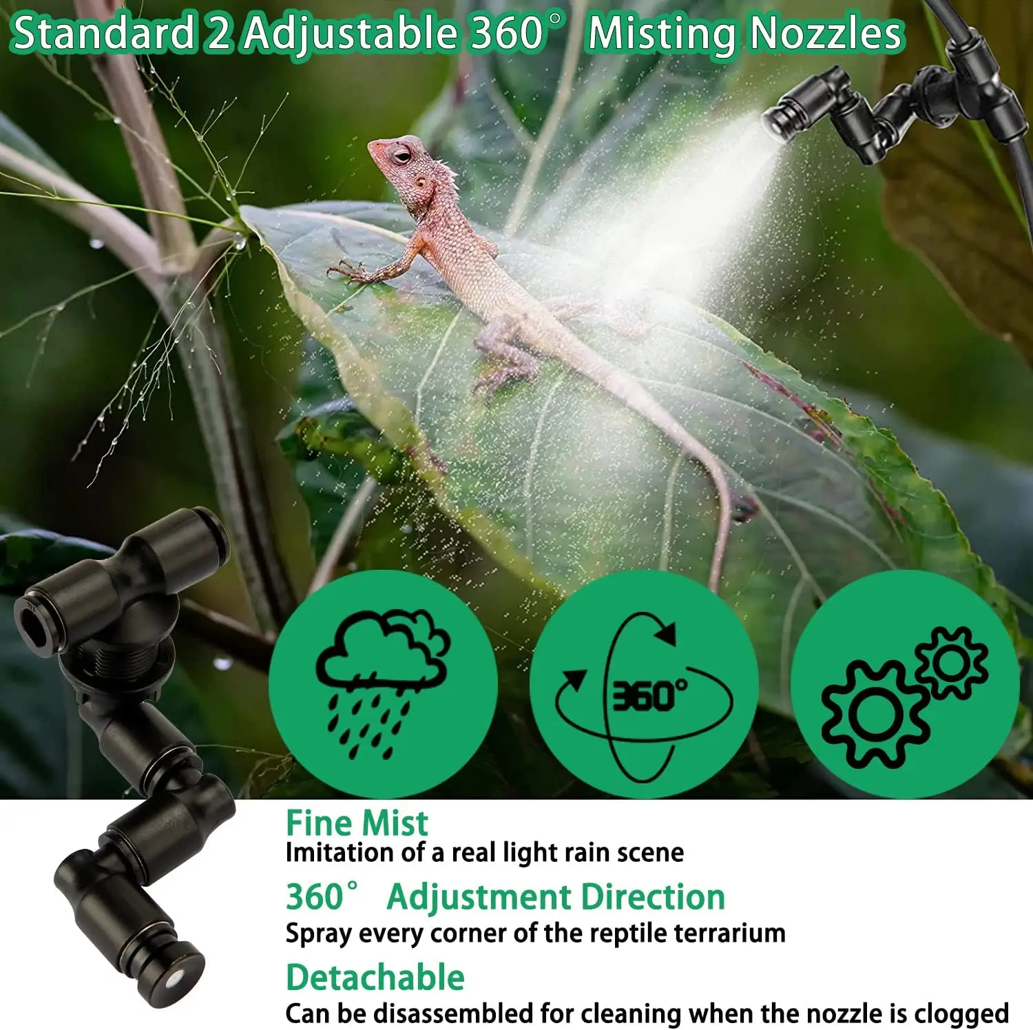 Reptile Misting System Plant Mister MECESOR Automatic Reptile