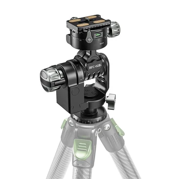 Metal Tripod Geared Head with Lifting Function & Free Quick Release Plate BFC-02B+ product image