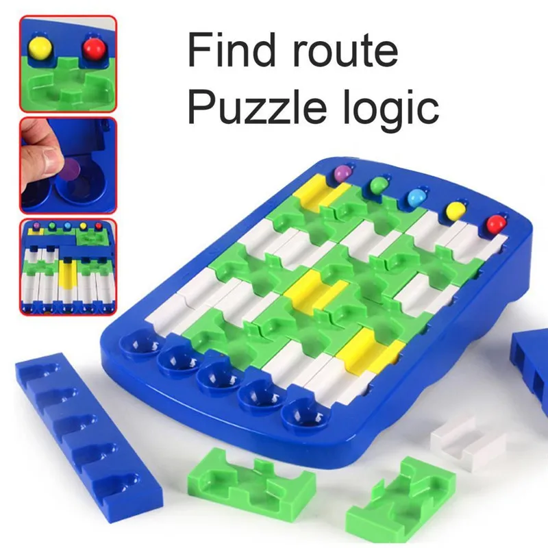 Encontrando rotas brinquedos de tabuleiro lógica jogo educativo