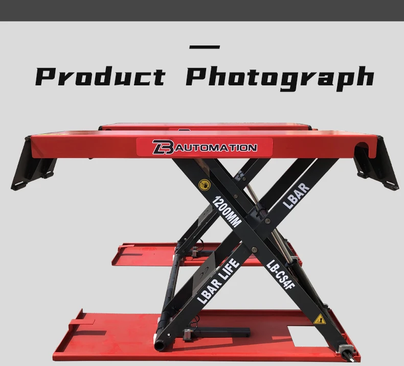 Hydraulic Auto Lifts Car Lifting Machine Scissor Lift On The Ground