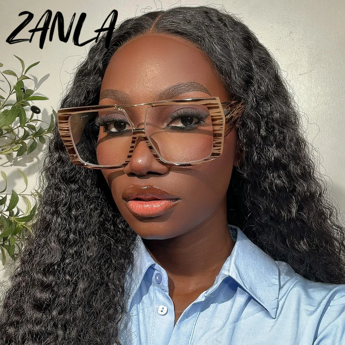 Fashion Square Double Beam Women Eyeglasses Frames Clear 