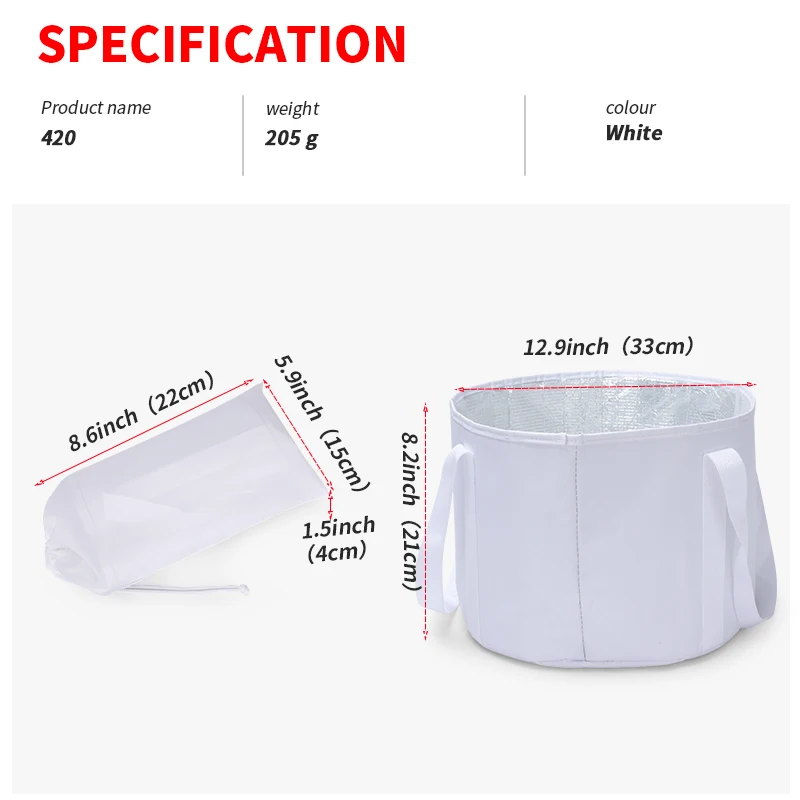 Портативная складная раковина для ног путешествий Складная Ванна