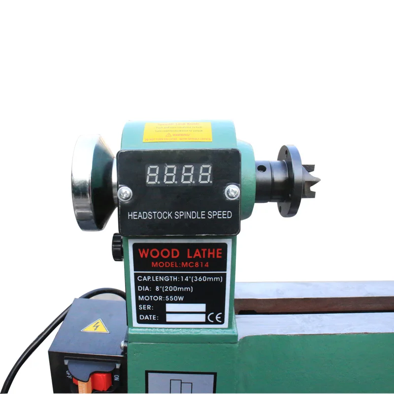 Wood Turning Machine Variable Speed Woodworking Lathe Small Wood Turning Machine