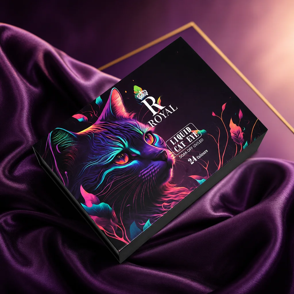 Custom Magnetic Book Shape Rigid Box for Essential Oil Bottle Packaging Luxury Clamshell Gift Box