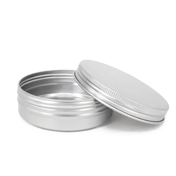 Custom Printed Empty Aluminum Can Custom 100ml Tin Cans Wholesale Storage Wax Aluminum Jars Large Round Metal Tins