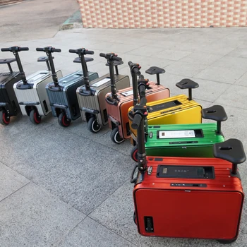 2024 Newest 20-Inch Aluminum Electric Luggage Customizable Motorized Briefcase Wholesale Products