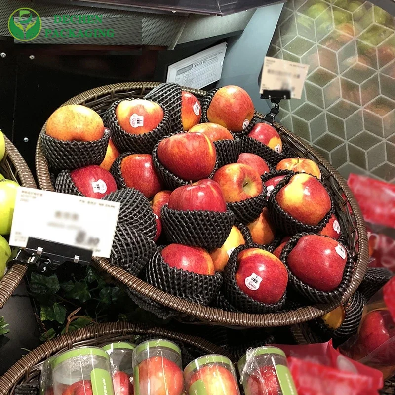 Filets de légumes Pe poire manchons d'emballage filet de mousse de fruits en gros