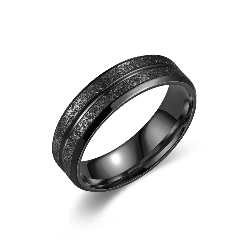 Anillo De Acero Inoxidable Titanium Steel Ring Thin Engagement Wedding ...