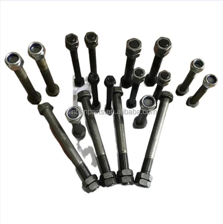 Grade 12.9 Bolts and Nuts for Excavator Spare Parts