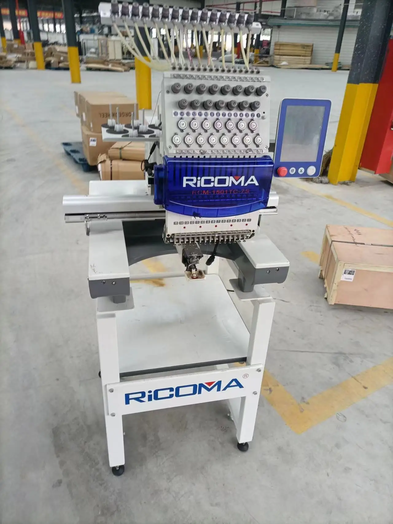 Embroidery Machine A Broder 1501tc7s Good Rima 15 Needle Advanced