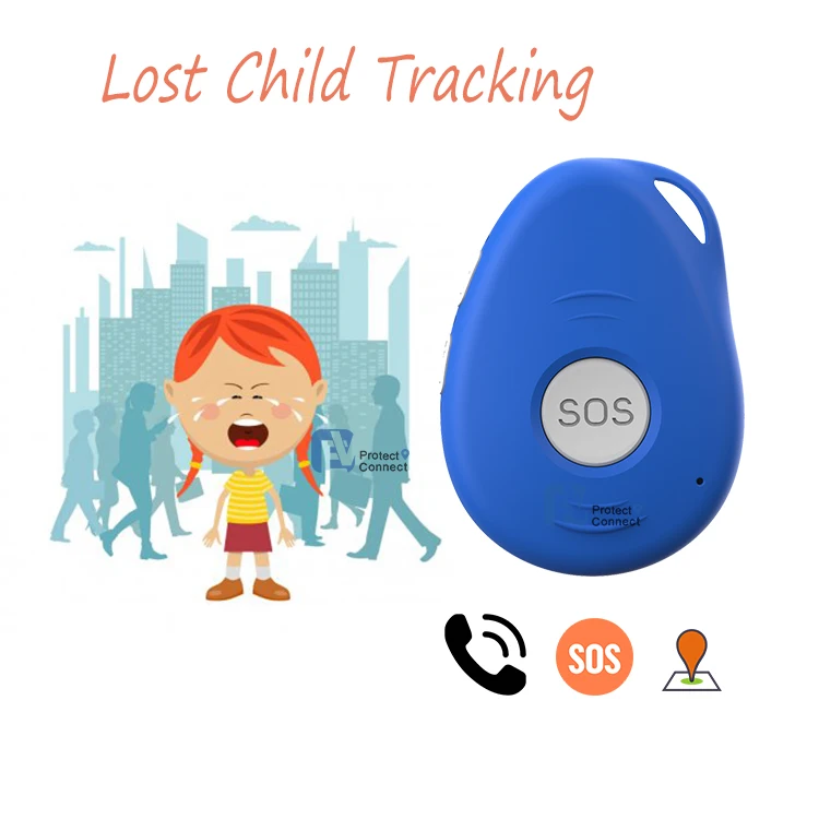 Micro niños GPS Tracker collar, ancianos alarma localizador de