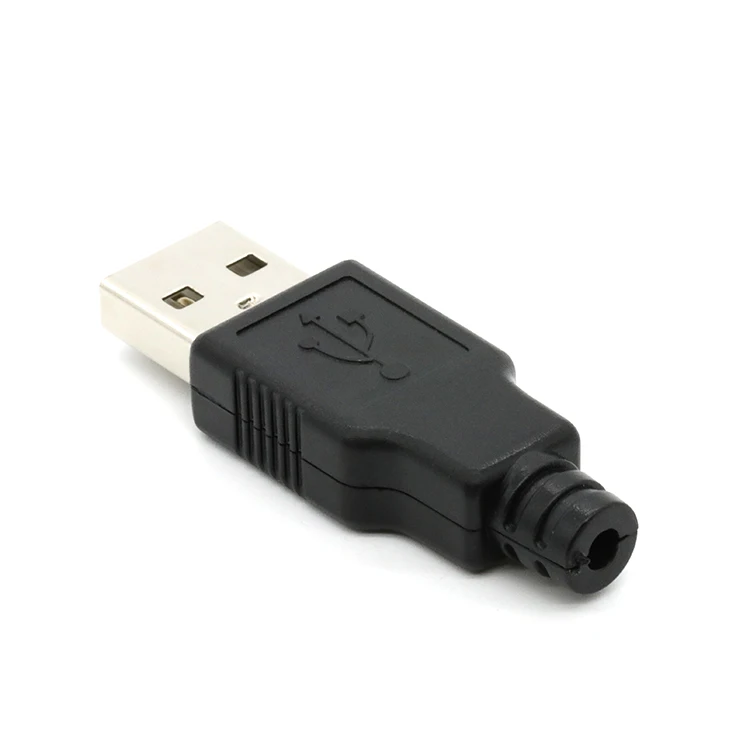 Горячая Распродажа USB 2 0 4 Pin A входящий штекер припоя соединительный узел в комплект поставки входит адаптер с пластиковый корпус