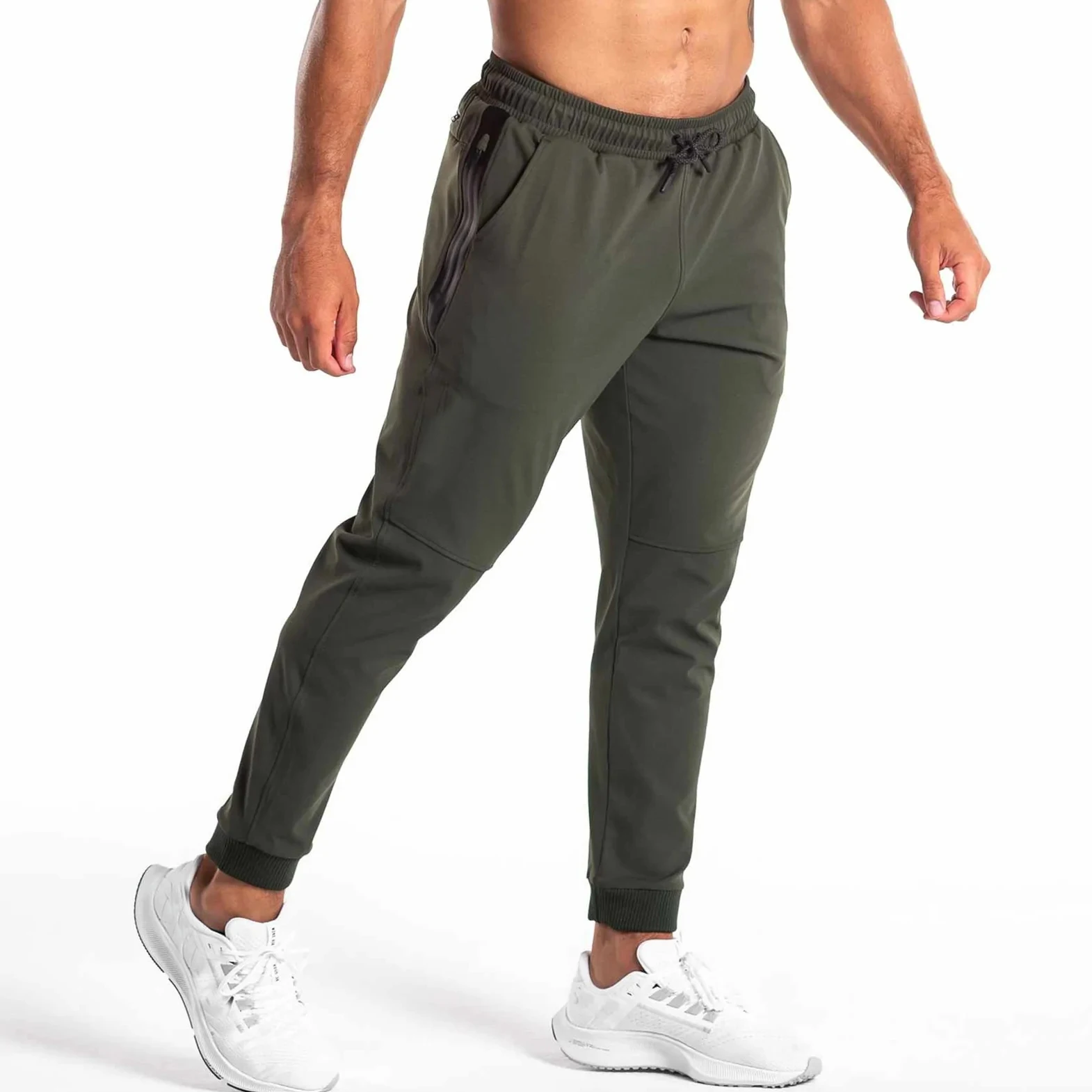 High Quality Stretch Men Athletic Joggers Men Slim Fit Quick Dry Elasic ...