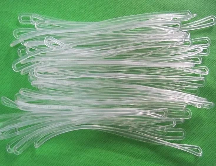 Clear or Colored Custom Size Elastic Ties Loop Cord for Tag
