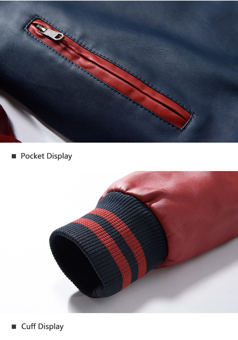 2024 New Arrive Solid PU High Quality Stand Collar Leather Jacket For Men_voghion.com