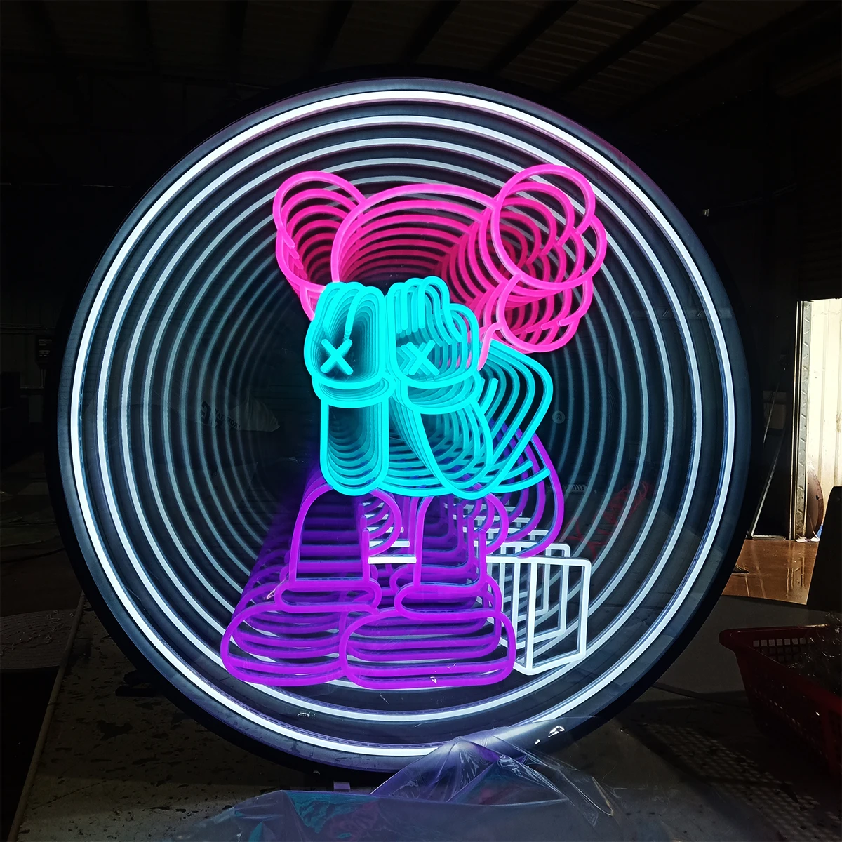 Customized 3D LED Acrylic Neon Light Sign for Businesses