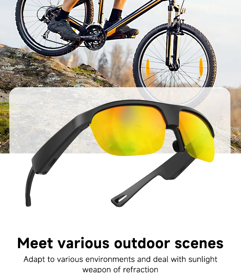 Chinese factory supplier supply  G02 Professional Outdoor Smart Glasses Anti-uv Polarized Lenses Bt Call Waterproof Voice Assistant Smart Sport Glasses For Men - Buy G02 Smart Glasses outdoor Smart Glasses