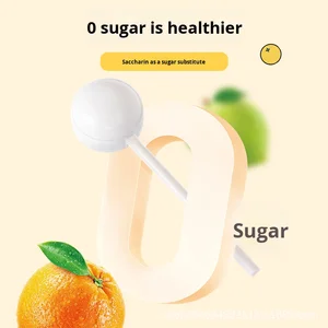 Vitamin C Tangerine Peel Flavor Lollipop Low Sugar Low Fat Internet Celebrity Leisure Snack Tooth Protection Candy with 0 Drama