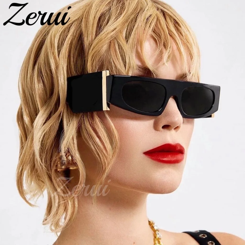 Small Rectangle Sunglasses Women Luxury Brand Men Shades Retro