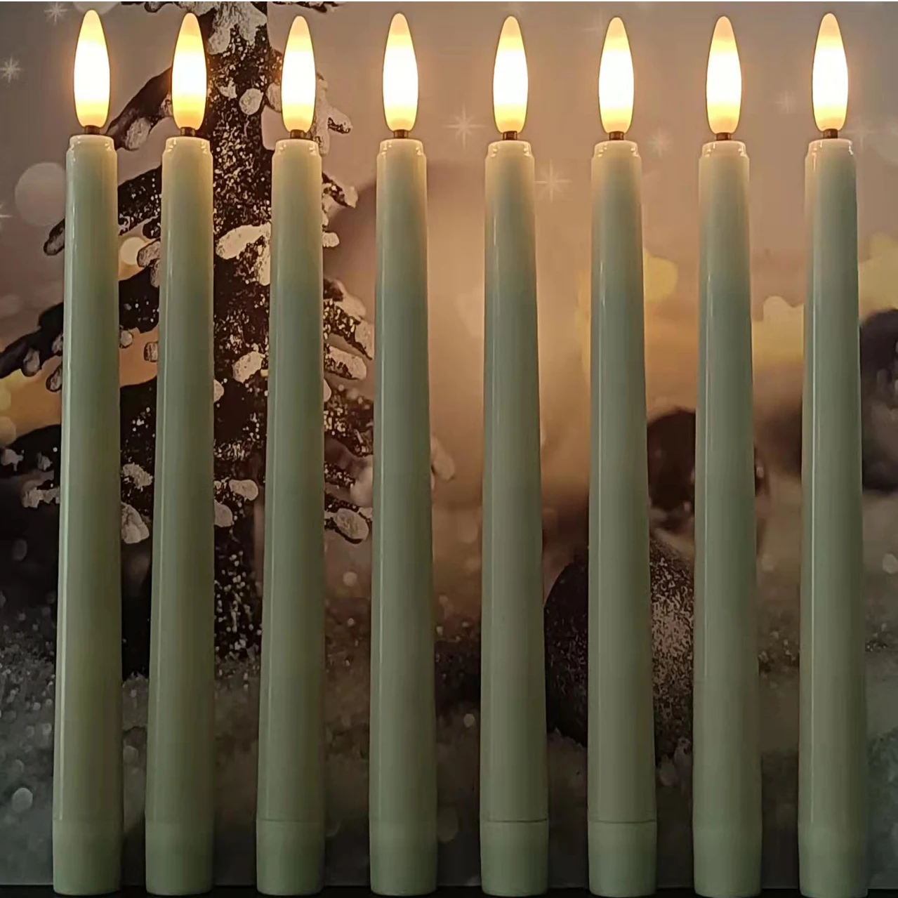 Taper LED Flicker Candle With Timer