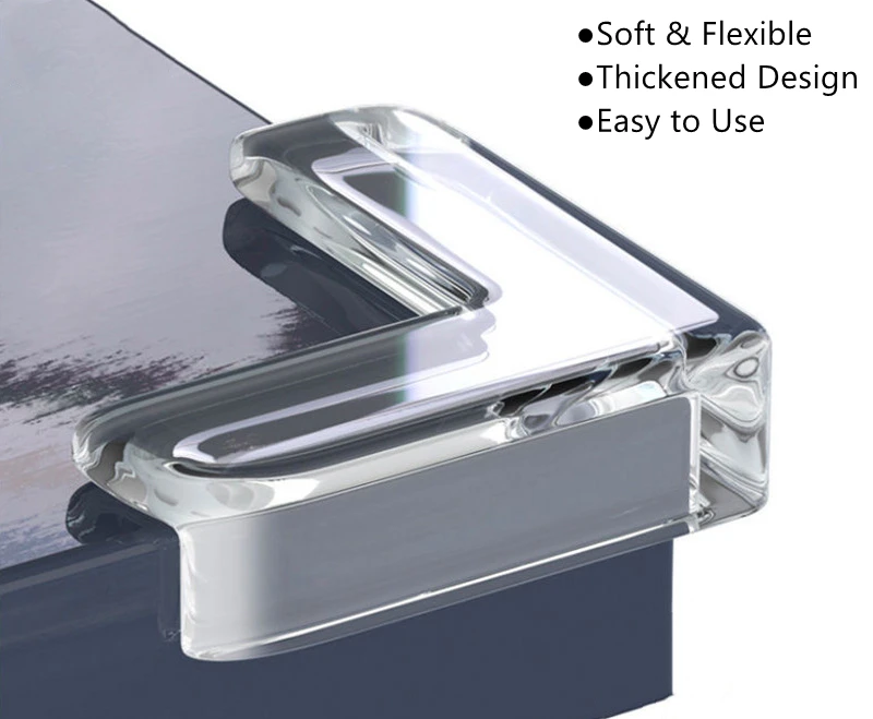 Selfadhesive Table Corner Guards For Furniture Clear Silicone Corner