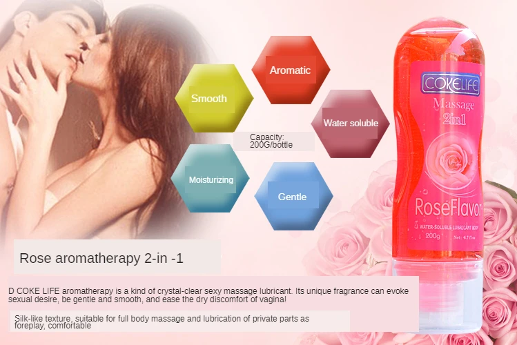 Ready Stock Oem Odm Lube Rose Camay Flavor Sex Lubricant Oil Water