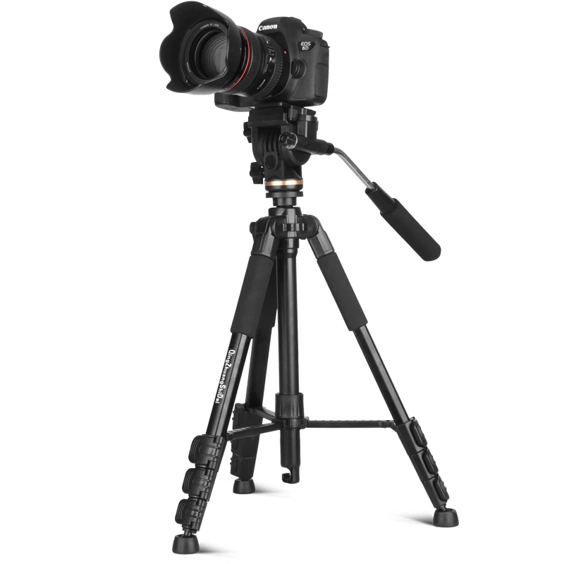 QZSD Q111S Video DSLR Digital Camera Tripod Portable Light Weight Professional Photography Tripod Stand for Travelling