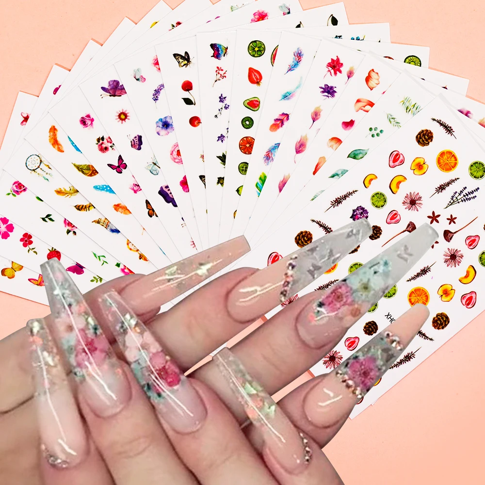 50 Micro-Papillons Résine 3D – Multicolores – Nail Art, Déco Maison De Poupée, Bijoux – 10,7 X 8,8 Mm