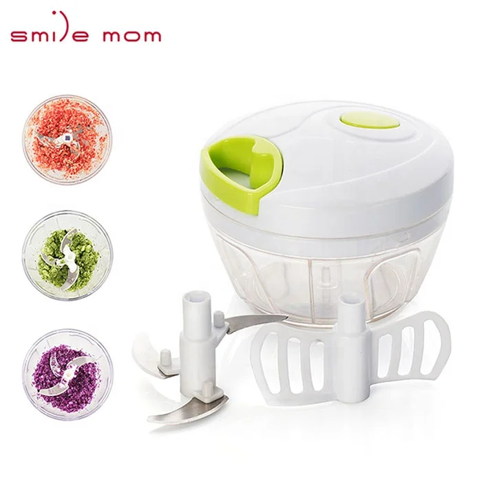 
 Hot Selling Hand Held Vegetable Manual Mini Food Processor Swift Chopper  