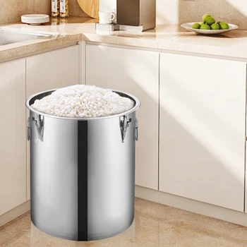 DaoSheng High Quality Large Stainless Steel Container Stainless Steel Stock Seal Pot With Lock Sealed Barrel