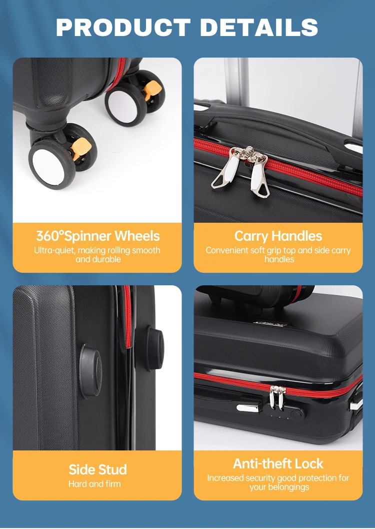 High Quality Suitcase Luggage Organizer Bag Set 2 5 4 Piece Luggage Set ...