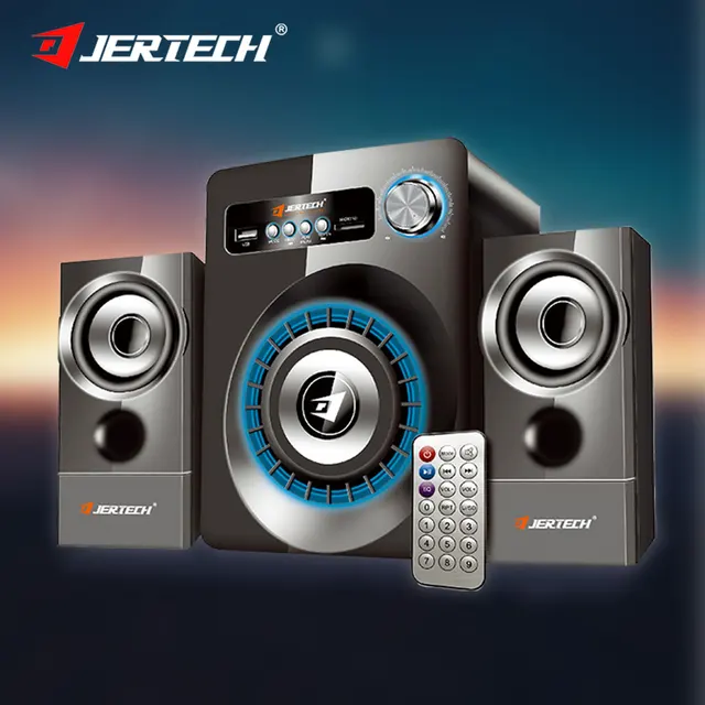 JERTECH Lighting LED Speaker Combo Mild Subwoofer Effect DJ Professional Studio Monitor Speakers