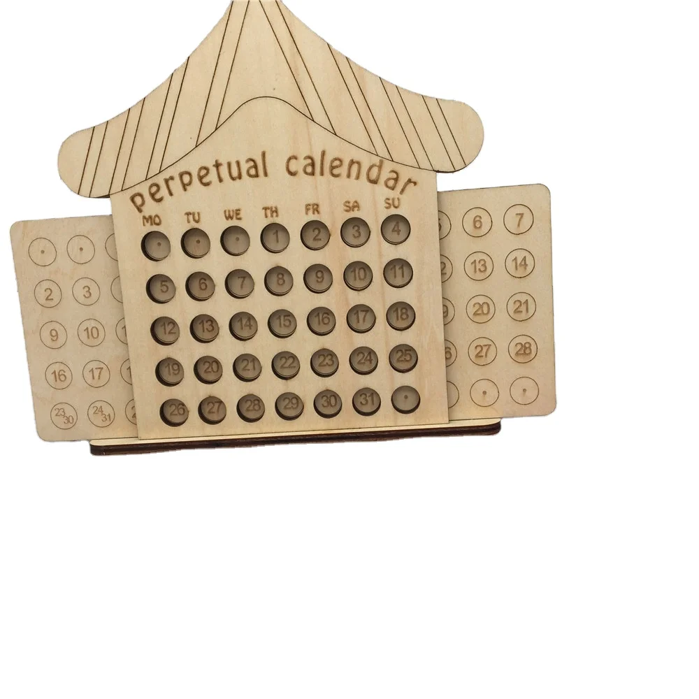 Puzzle di calendario giornaliero in legno - Puzzle con