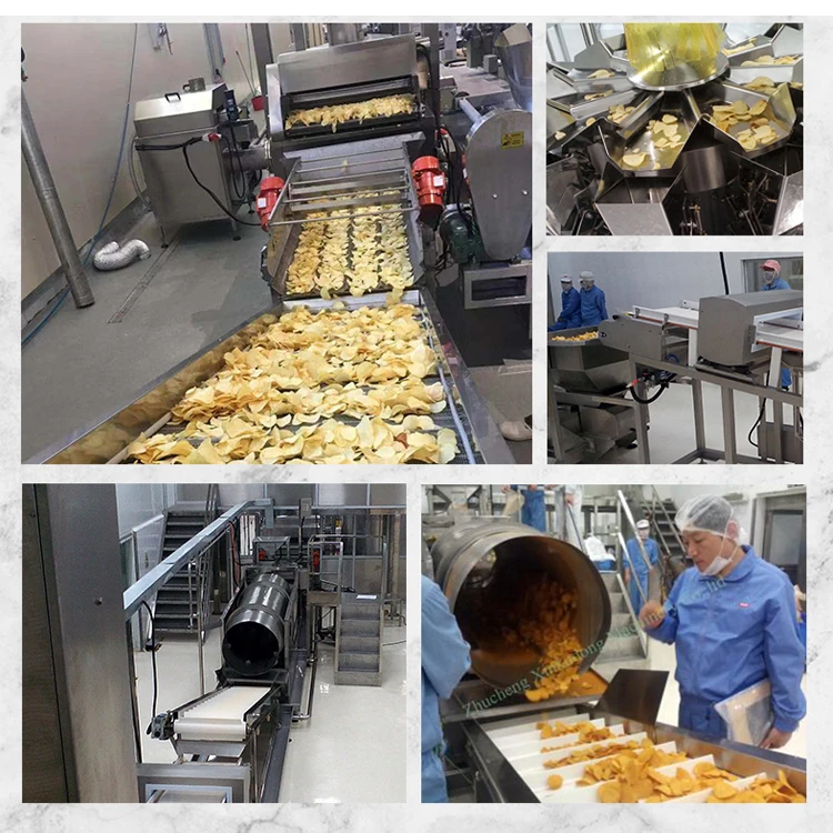 TCA Potato Chips Processing Line and Packaging Potato Chips Machine Plant Production Line