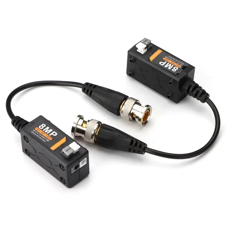 Video Balun 2mp 5mp 8mp Twisted Pair Transmitter 600M Camera Video BNC Connector
