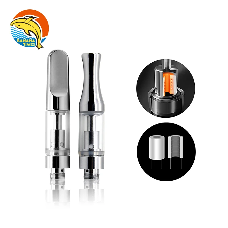 Bananatimes hottest selling 1 ml 510 oil cartridge ceramic coil empty 0.5 vape cartridge