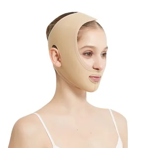 Professional Women's Satin Compression Shaping Post-Op Headgear for Parotid Orthognathic Surgery Post-Facial Liposuction Firm