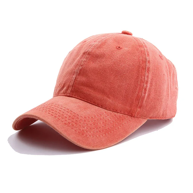 ●DOFFJASON● Russian Vintage Cotton Ball Cap DUSTY RED DJEH Wholesale Unisex Vintage Cotton Adjustable Trucker Dad Hat