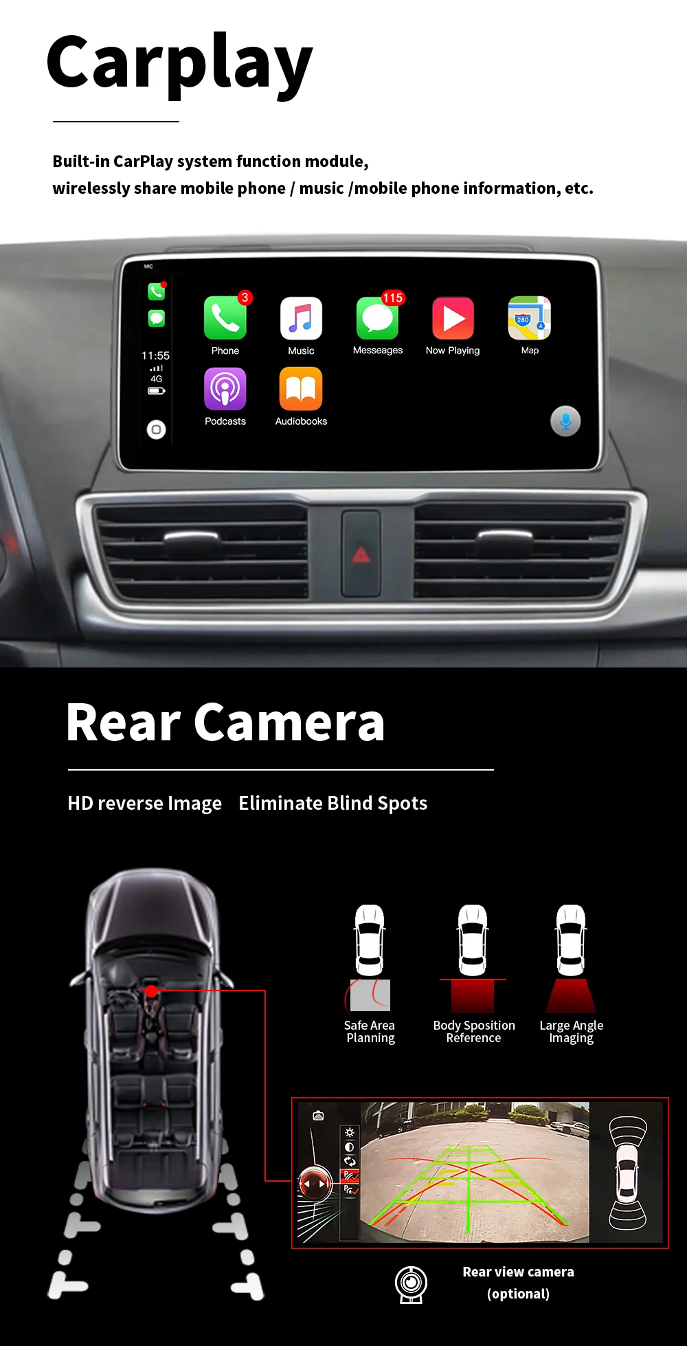 Android Car Stereo Wifi Fm Carplay Dsp Gps Navigation Car Radio For