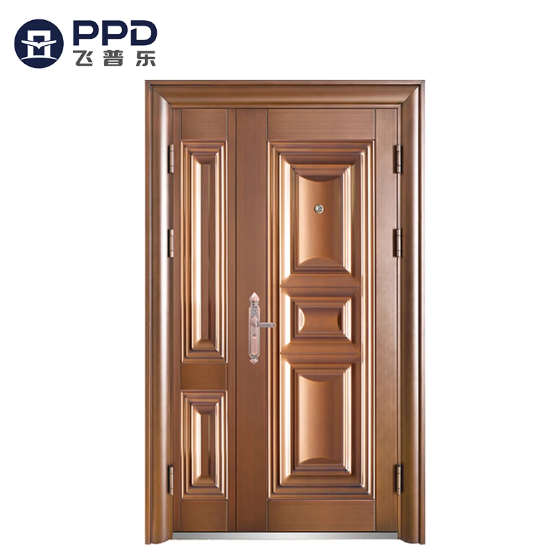Phipulo Factory Latest Design Hot Sale Chinese Supplier Classic Doors Exterior Double Security Steel Door