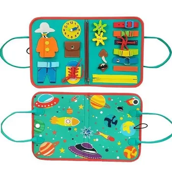 Felt Busy Board Book Toddler Kids Educational Montessori Toys Baby Gift Montessori Busy Boards for Toddler