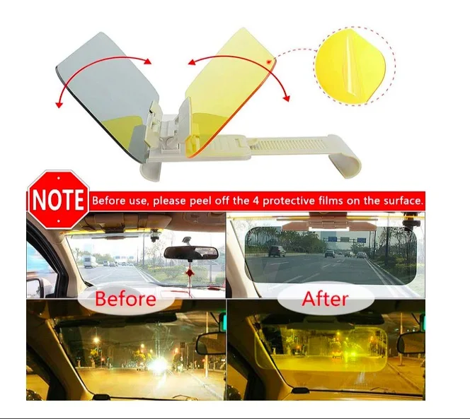 day and night anti-glare car windshield