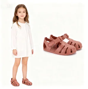 Factory Custom logo Summer Children Girls Boys Soft Anti-Slip Princess Shoes Beach Jelly Shoes Footwear Kids Jelly Sandals