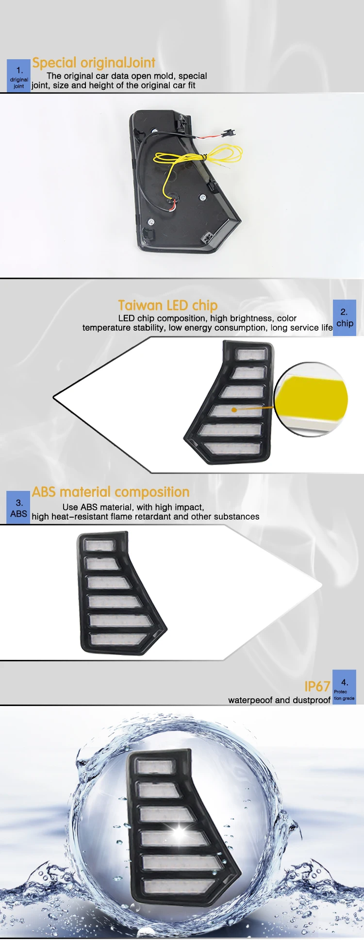 Esquema de conexiones del kit DRL