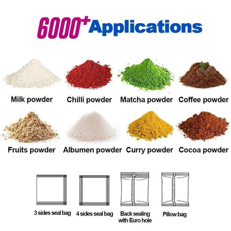 Multi-function Auger Filler VFFS Powder Packing Machine Pouch Sachet Corn Starch Maize Flour Packing Machine