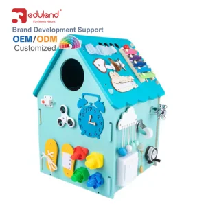 Model House Toy Busy Board Activity Board Montessori Educational Toys