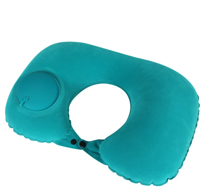 Inflatable U Shaped Travel Pillow Neck Head Rest Pvc Air Cushion Office