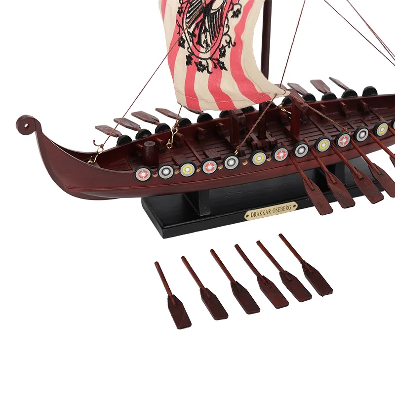 Wooden Norway DRAKKAR OSEBERG Viking Ship Model Sailing Boat Nautical Souvenir Navy Promotional Gift Maritime Home Decoration