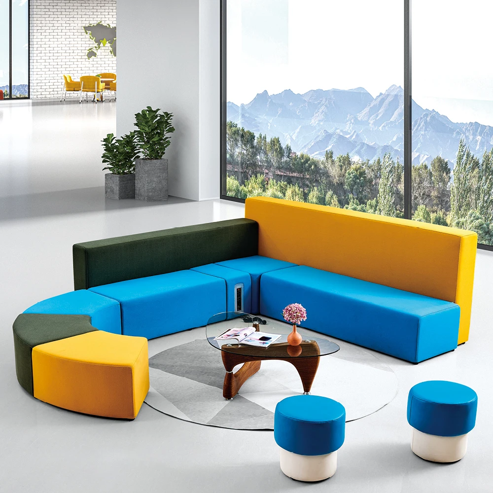 Индивидуальный креативный офисный диван для обучения учебных заведений деловой приемник Специальная комбинация диванов