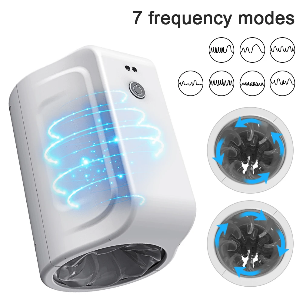 ALWUP Masturbator Automatic Rotating Male Masturbation Toys Toy for Man Sex Cup Men Masturbating Hands Free